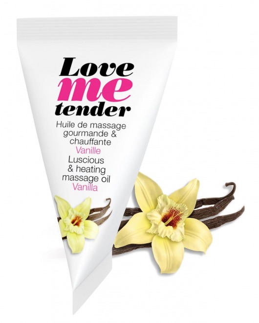 Съедобное согревающее массажное масло Love Me Tender Vanilla с ароматом ванили - 10 мл. - Love to Love - купить с доставкой в Йошкар-Оле