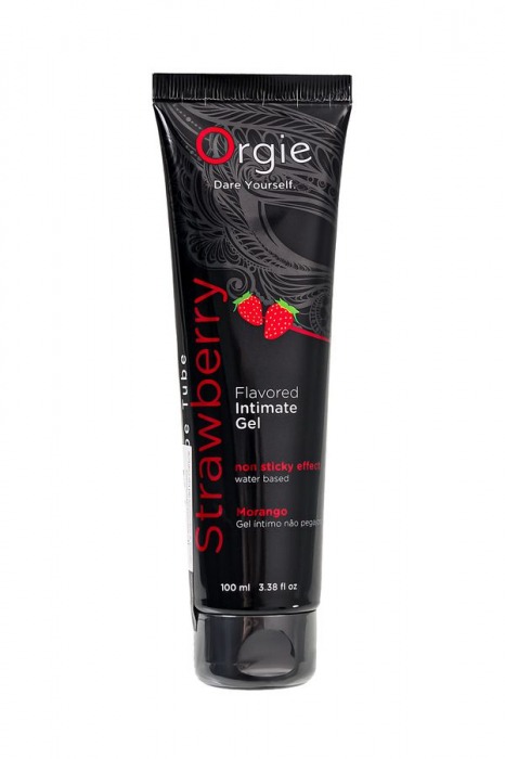 Интимный гель на водной основе Lube Tube Strawberry с клубничным вкусом - 100 мл. - ORGIE - купить с доставкой в Йошкар-Оле