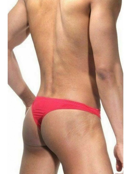 Мужские красные трусы-тонги на застежке - La Blinque купить с доставкой
