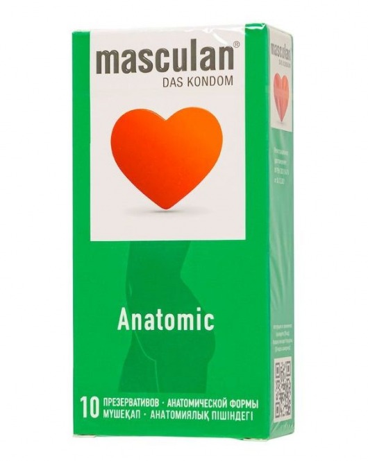 Презервативы анатомической формы Masculan Anatomic - 10 шт. - Masculan - купить с доставкой в Йошкар-Оле