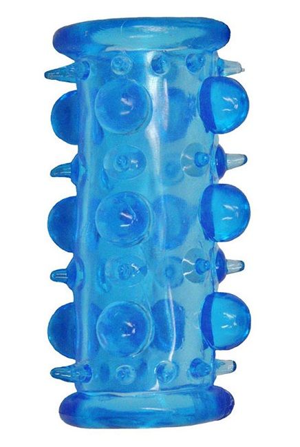 Голубая насадка с шипами и шишечками LUST CLUSTER - Dream Toys - в Йошкар-Оле купить с доставкой
