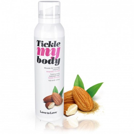 Массажная хрустящая пенка Tickle My Body Sweet Almonds с ароматом миндаля - 150 мл. - Love to Love - купить с доставкой в Йошкар-Оле