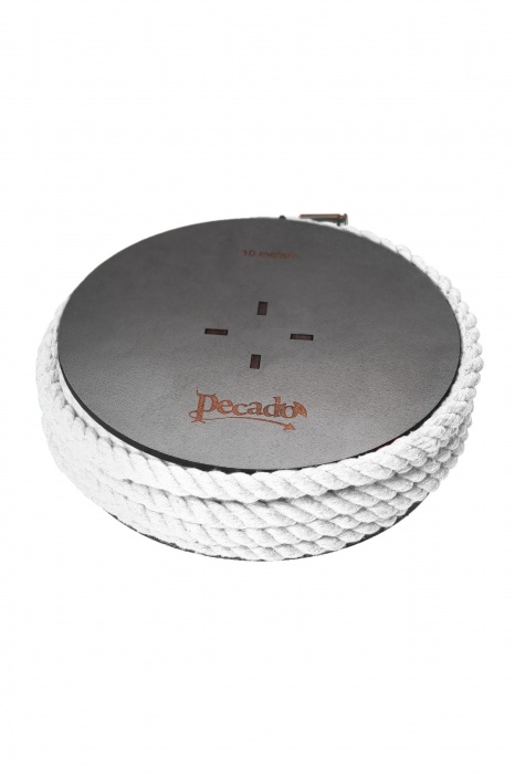Белая веревка для шибари на катушке - 10 м. - Pecado - купить с доставкой в Йошкар-Оле
