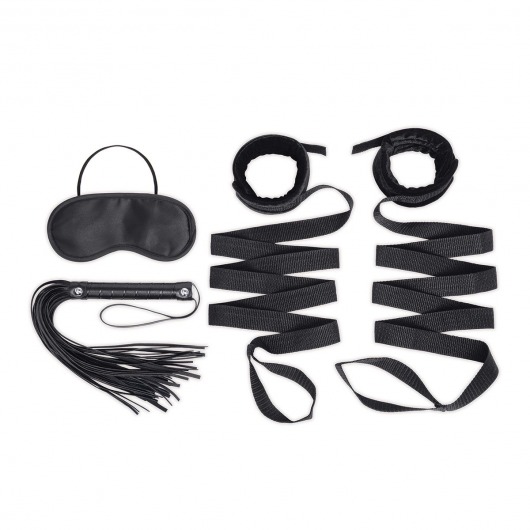 Эротический набор 4PC Bondage Bed Strap   Flogger Kit - Lux Fetish - купить с доставкой в Йошкар-Оле