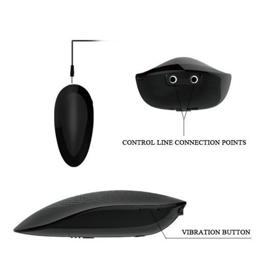 Телесный вибратор с проводным пультом - 22 см. - Baile