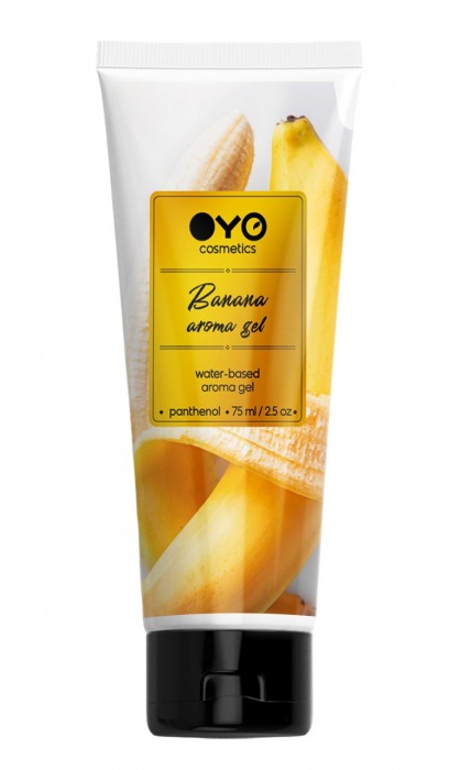 Лубрикант на водной основе OYO Aroma Gel Banana с ароматом банана - 75 мл. - OYO - купить с доставкой в Йошкар-Оле