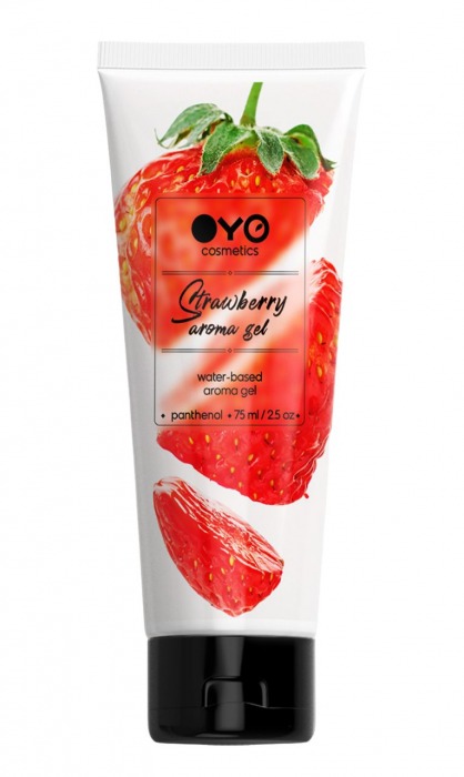 Лубрикант на водной основе OYO Aroma Gel Strawberry с ароматом клубники - 75 мл. - OYO - купить с доставкой в Йошкар-Оле