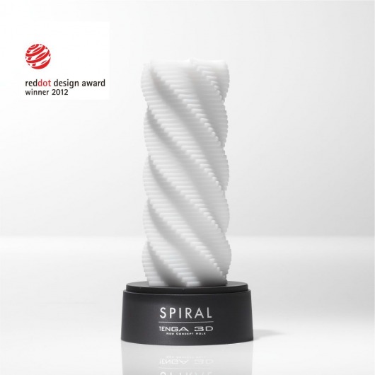 Белый 3D мастурбатор SPIRAL - Tenga - в Йошкар-Оле купить с доставкой