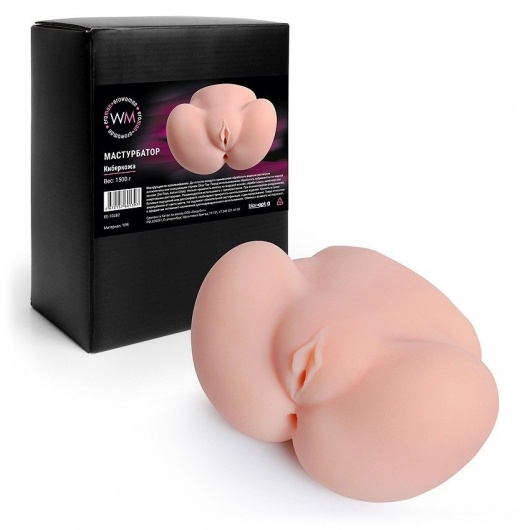 Реалистичный мастурбатор с двумя функциональными отверстиями - Erowoman-Eroman - в Йошкар-Оле купить с доставкой