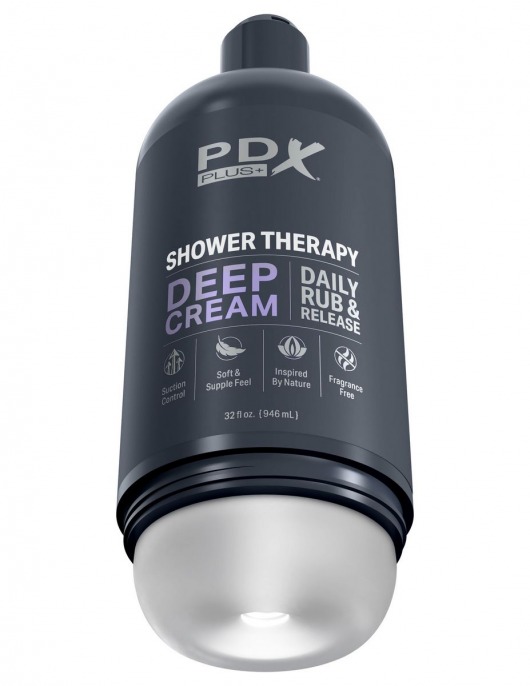 Мастурбатор в бутылке Shower Therapy Deep Cream - Pipedream - в Йошкар-Оле купить с доставкой