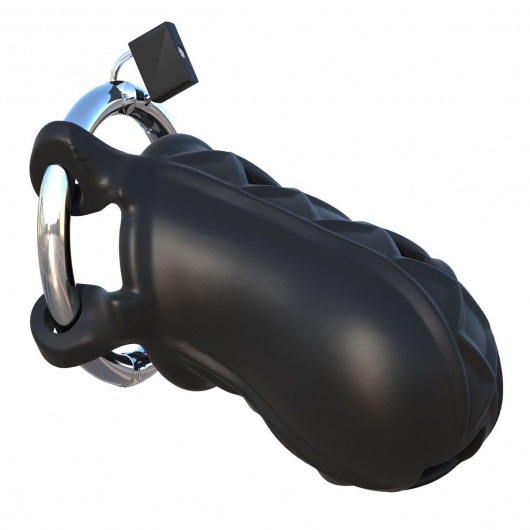 Черный замок верности Extreme Silicone Cock Blocker - Pipedream - купить с доставкой в Йошкар-Оле
