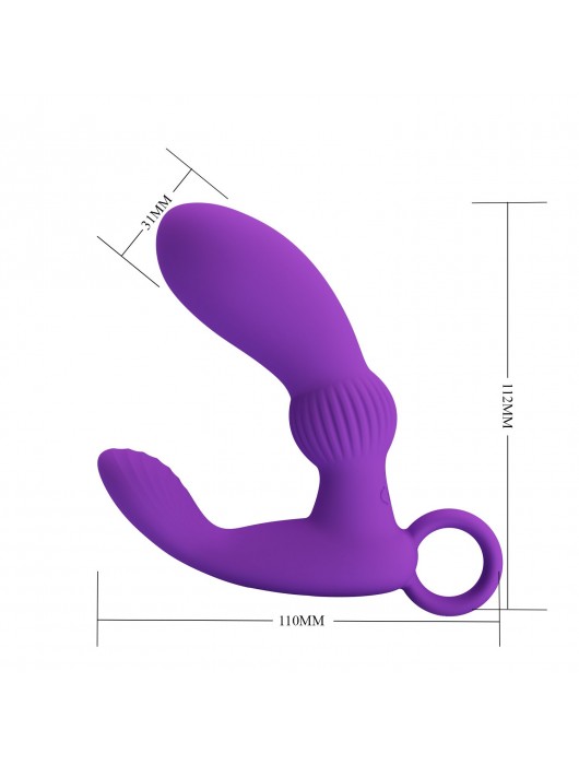 Фиолетовый вибромассажёр для массажа простаты Cayla - 11,2 см. - Baile - в Йошкар-Оле купить с доставкой