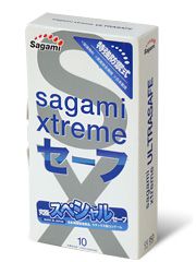 Презервативы Sagami Xtreme Ultrasafe с двойным количеством смазки - 10 шт. - Sagami - купить с доставкой в Йошкар-Оле