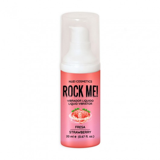 Жидкий вибратор Nuei Rock Me! с ароматом клубники - 20 мл. - Nuei cosmetics - купить с доставкой в Йошкар-Оле