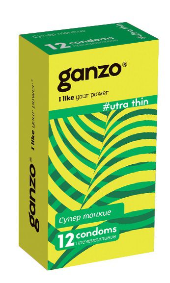 Ультратонкие презервативы Ganzo Ultra thin - 12 шт. - Ganzo - купить с доставкой в Йошкар-Оле