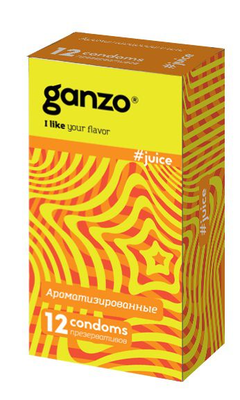 Ароматизированные презервативы Ganzo Juice - 12 шт. - Ganzo - купить с доставкой в Йошкар-Оле