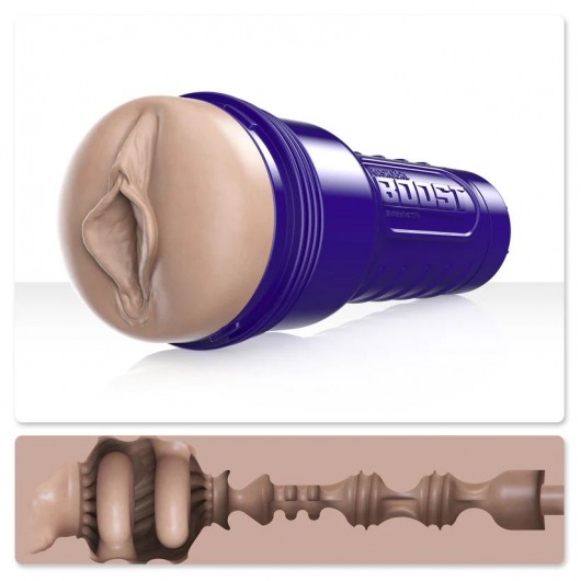 Телесный мастурбатор-вагина Fleshlight Boost Bang - Fleshlight - в Йошкар-Оле купить с доставкой