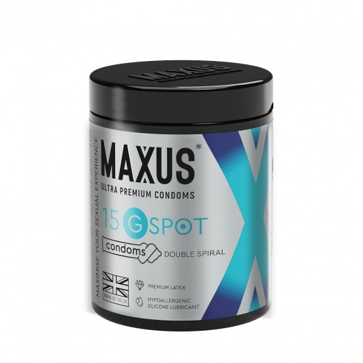 Гладкие презервативы Maxus G spot с двойной спиралью - 15 шт. - Maxus - купить с доставкой в Йошкар-Оле