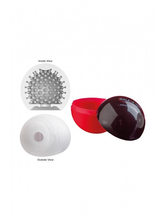 Белый мастурбатор-шар Lucky Ball Type 2 - MALESATION - в Йошкар-Оле купить с доставкой