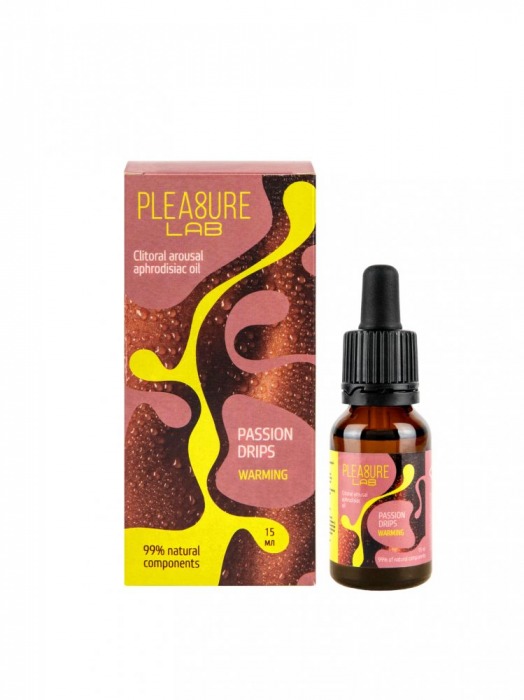 Капли с согревающим эффектом Passion Drips Warming - 15 мл. - Pleasure Lab - купить с доставкой в Йошкар-Оле