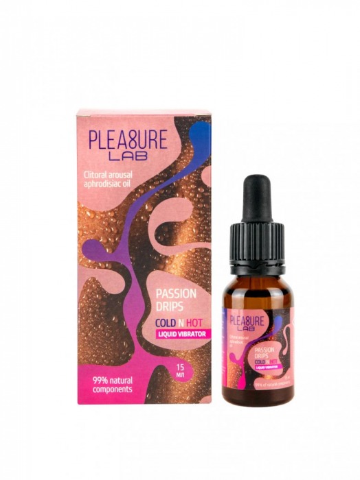Жидкий вибратор Passion Drips Cold n Hot - 15 мл. - Pleasure Lab - купить с доставкой в Йошкар-Оле