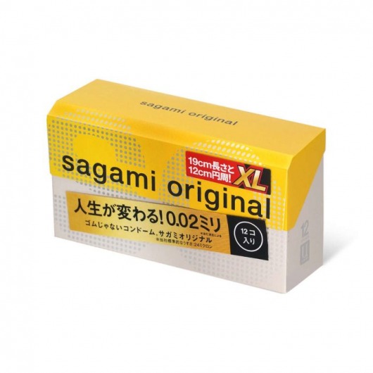 Презервативы увеличенного размера Sagami Original 0.02 XL-size - 12 шт. - Sagami - купить с доставкой в Йошкар-Оле