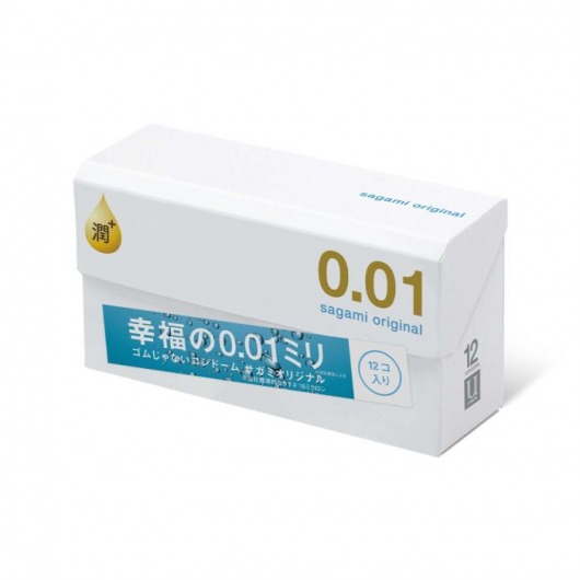 Увлажнённые презервативы Sagami Original 0.01 Extra Lub - 12 шт. - Sagami - купить с доставкой в Йошкар-Оле