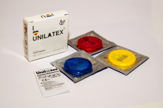 Разноцветные ароматизированные презервативы Unilatex Multifruits - 3 шт. - Unilatex - купить с доставкой в Йошкар-Оле