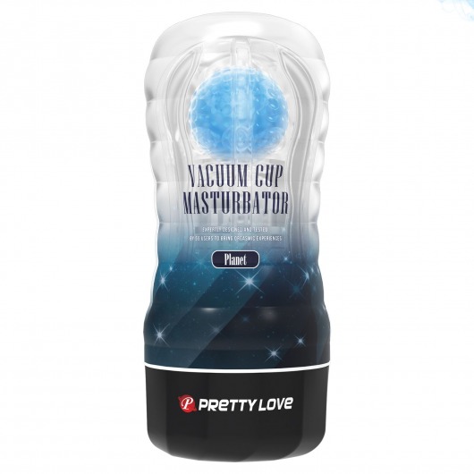 Прозрачный текстурированный мастурбатор Vacuum Cup Masturbator Planet - Baile - в Йошкар-Оле купить с доставкой
