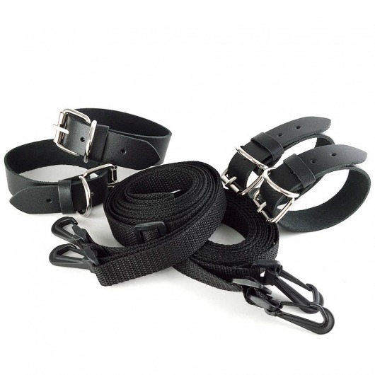 Черный комплект для растяжки на кровати «Новичок» - Sitabella - купить с доставкой в Йошкар-Оле