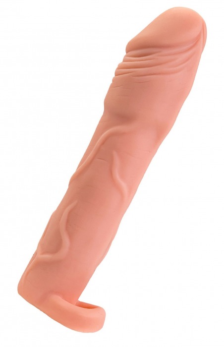 Телесная удлиняющая насадка с подхватом - 19 см. - ToyFa - в Йошкар-Оле купить с доставкой