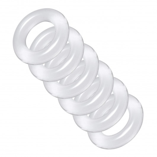 Комплект из 6 прозрачных эрекционных колец Ring Master Custom Ball Stretcher Kit - XR Brands - в Йошкар-Оле купить с доставкой