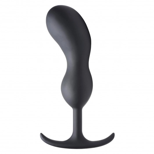 Черный массажер простаты с утяжелителями Premium Silicone Weighted Prostate Plug XL - 20,8 см. - XR Brands - в Йошкар-Оле купить с доставкой