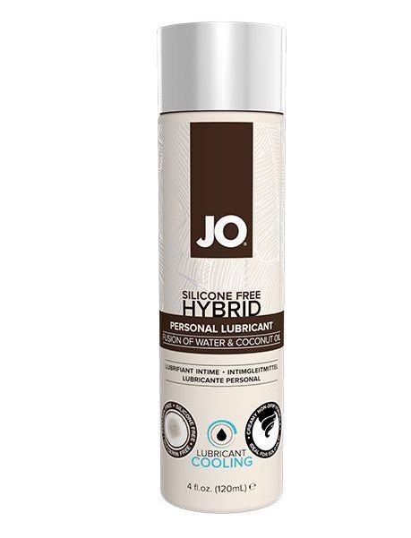 Водно-масляный лубрикант с охлаждающим эффектом JO Silicon free Hybrid Lubricant COOLING - 120 мл. - System JO - купить с доставкой в Йошкар-Оле