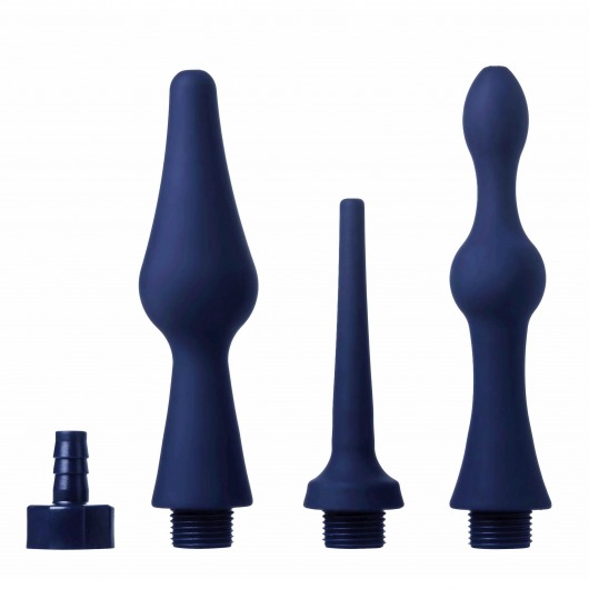 Набор из 3 универсальных насадок для анального душа Universal 3 Piece Silicone Enema Attachment Set - XR Brands - купить с доставкой в Йошкар-Оле