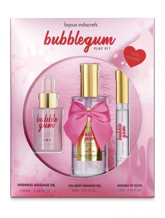 Набор средств для массажа и ласк Bubblegum Play Kit - Bijoux Indiscrets - купить с доставкой в Йошкар-Оле