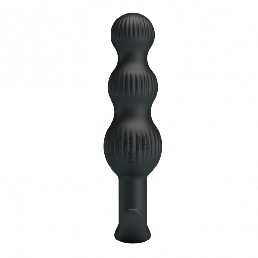 Черный анальный вибростимулятор Sidney - 10,9 см. - Baile
