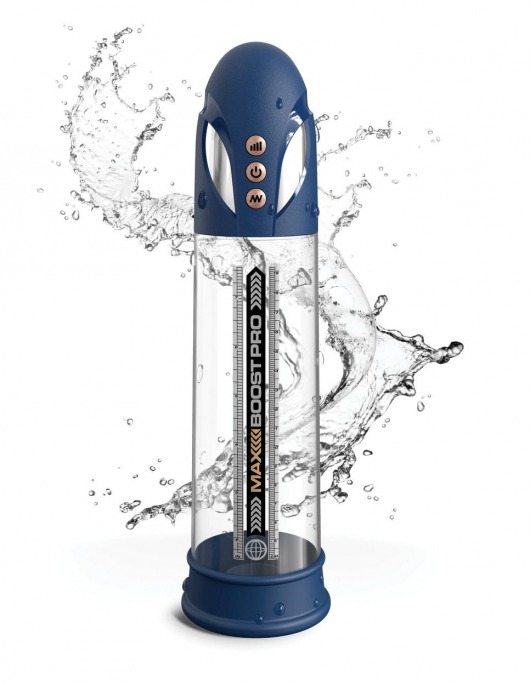 Синяя вакуумная автоматическая помпа Max Boost Pro Flow - Pipedream - в Йошкар-Оле купить с доставкой