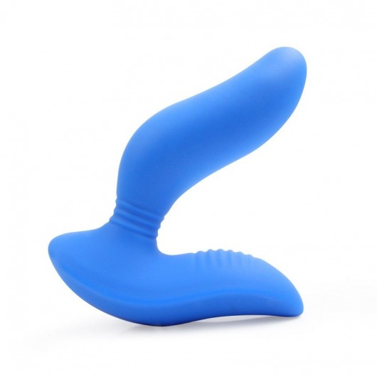Синий вибромассажер простаты 3,5’’ Curve P-spot Massager - 12 см. - Erokay - в Йошкар-Оле купить с доставкой