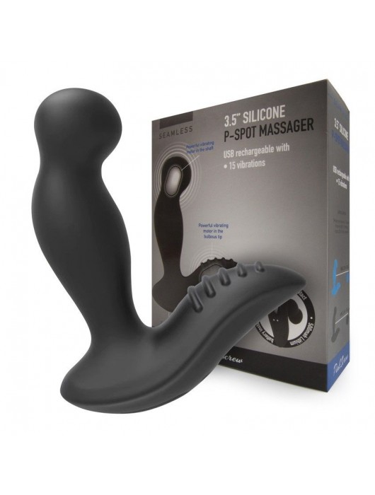 Черный вибромассажер простаты 3,5’’ P-spot Massager - 12,5 см. - Erokay - в Йошкар-Оле купить с доставкой
