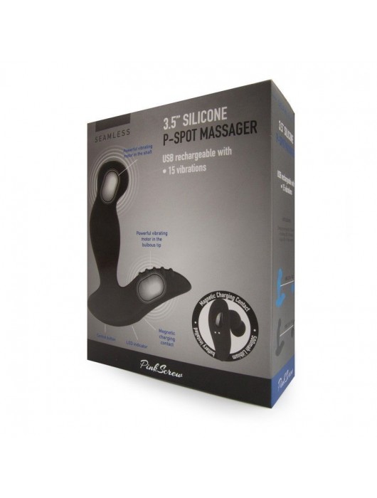 Черный вибромассажер простаты 3,5’’ P-spot Massager - 12,5 см. - Erokay - в Йошкар-Оле купить с доставкой