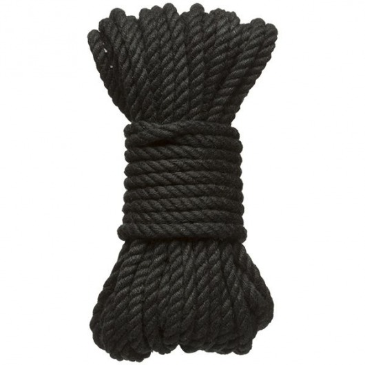 Черная верёвка для связывания и фиксации Bind Tie - 9,14 м. - Doc Johnson - купить с доставкой в Йошкар-Оле