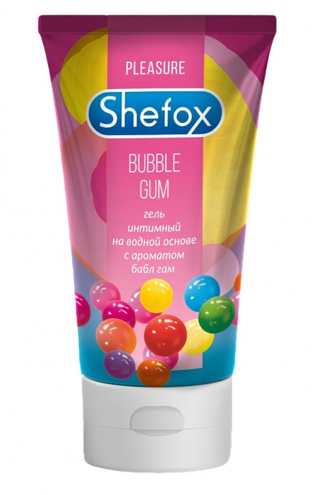 Интимная гель-смазка Shefox «Бабл гам» - 50 мл. - Shefox - купить с доставкой в Йошкар-Оле
