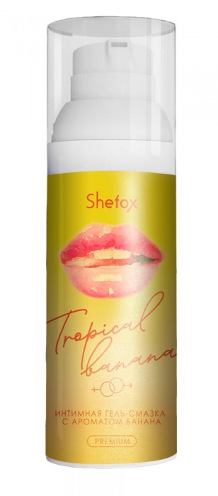 Интимная гель-смазка Shefox Premium «Тропический банан» - 50 мл. - Shefox - купить с доставкой в Йошкар-Оле