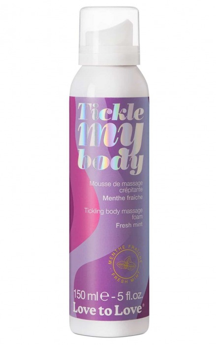 Массажная хрустящая пенка Tickle My Body Fresh Mint с ароматом мяты - 150 мл. - Love to Love - купить с доставкой в Йошкар-Оле