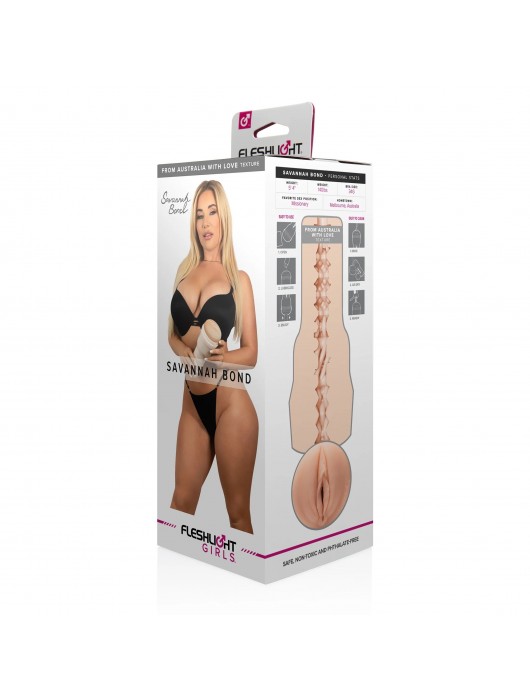 Мастурбатор-вагина Fleshlight Girls - Savannah Bond From Australia With Love - Fleshlight - в Йошкар-Оле купить с доставкой