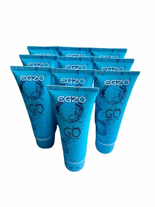 Набор из 10 пролонгирующих лубрикантов на водной основе Egzo Go (по 50 мл.) - EGZO - купить с доставкой в Йошкар-Оле