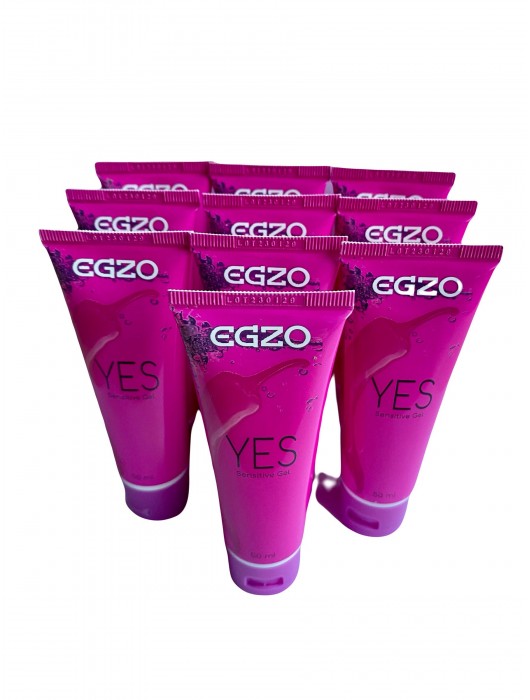 Набор из 10 согревающих лубрикантов на водной основе Egzo Yes (по 50 мл.) - EGZO - купить с доставкой в Йошкар-Оле