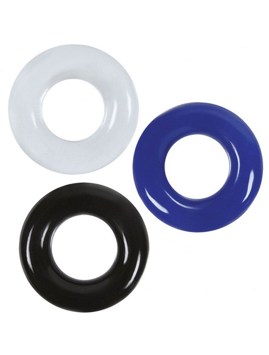 Набор из 3 эрекционных колец без рельефа - Boys of Toys - в Йошкар-Оле купить с доставкой