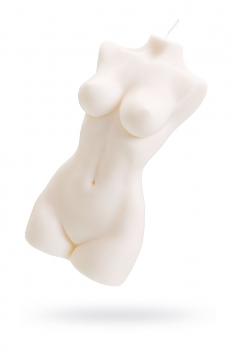 Белая интерьерная свеча в форме женского торса - 850 гр. - Pecado - купить с доставкой в Йошкар-Оле